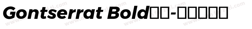 Gontserrat Bold字体字体转换